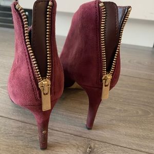 ALDO Burgundy bootie heels